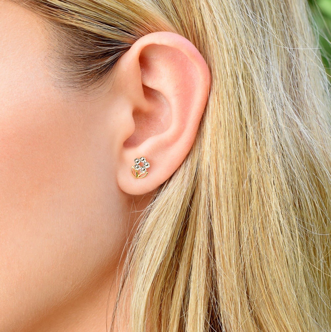 Daisy Stud Earrings - Abra Jewellery -