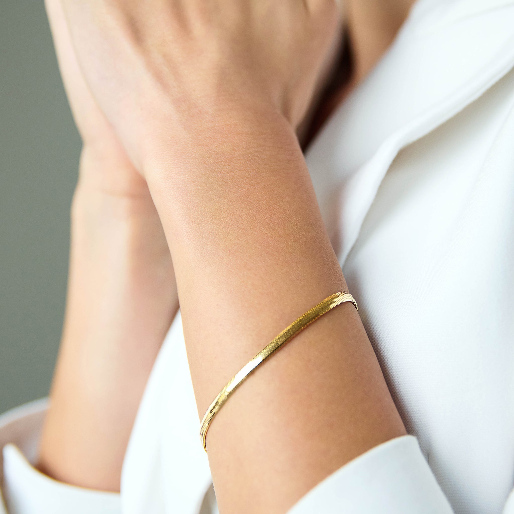 Herringbone Chain Bracelet - Abra Jewellery -