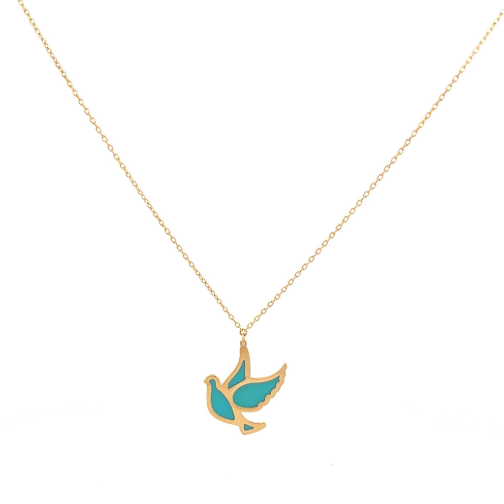 Blue Dove Necklace - Abra Jewellery