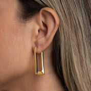 Elongated Rectangle Earrings