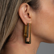 Elongated Rectangle Earrings