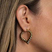 Jagged Heart Earrings