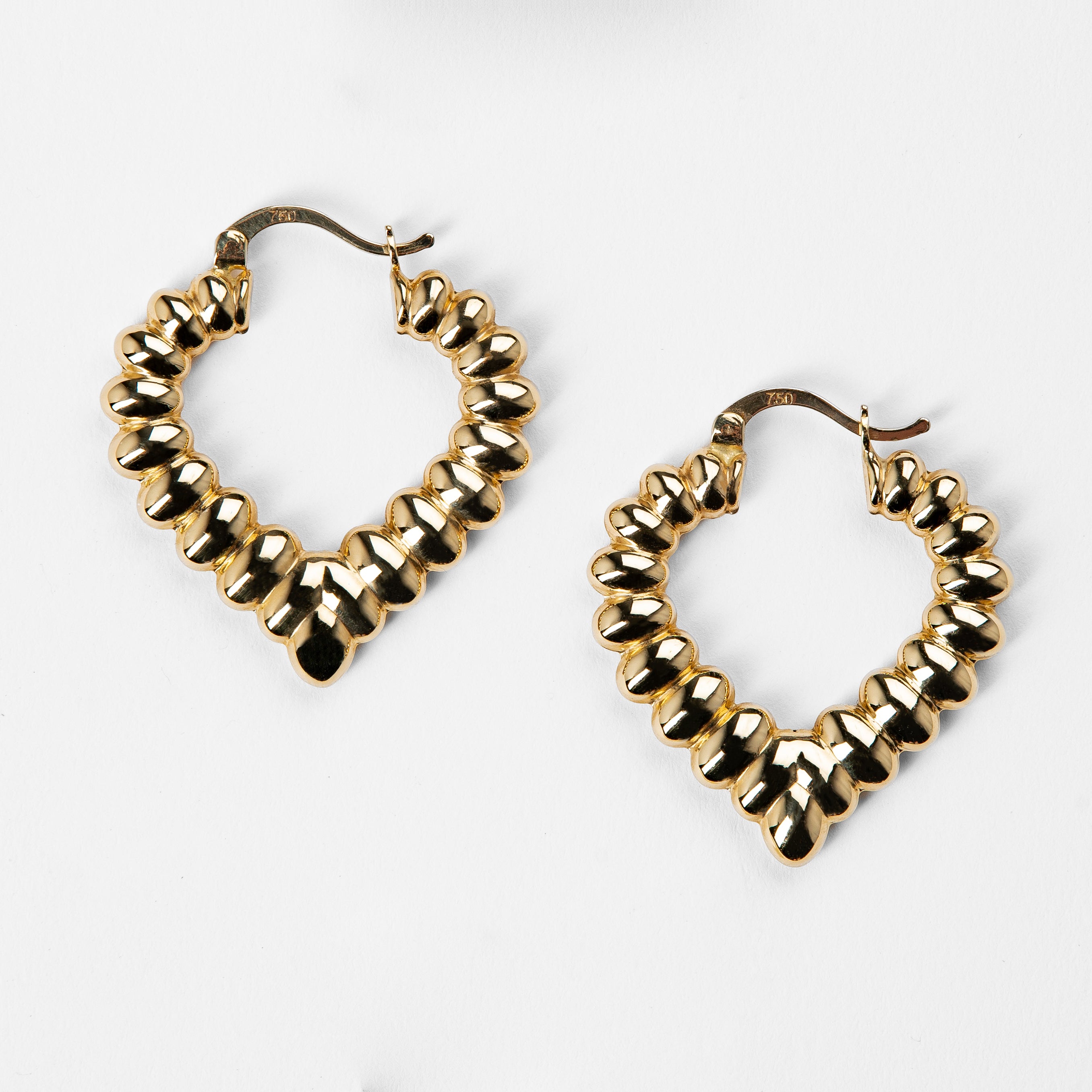 Jagged Heart Earrings