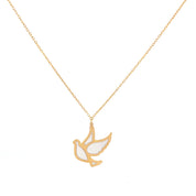 White Dove Necklace - Abra Jewellery