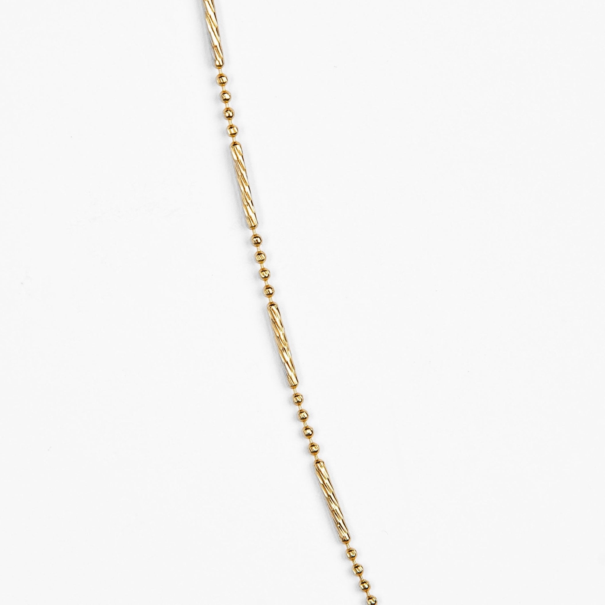 Beaded Bar Chain Necklace - Abra Jewellery - necklace