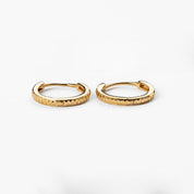 Dainty Huggie Hoop Earrings - Abra Jewellery - earrings