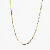 Flat Curb Chain Necklace - Abra Jewellery - necklace