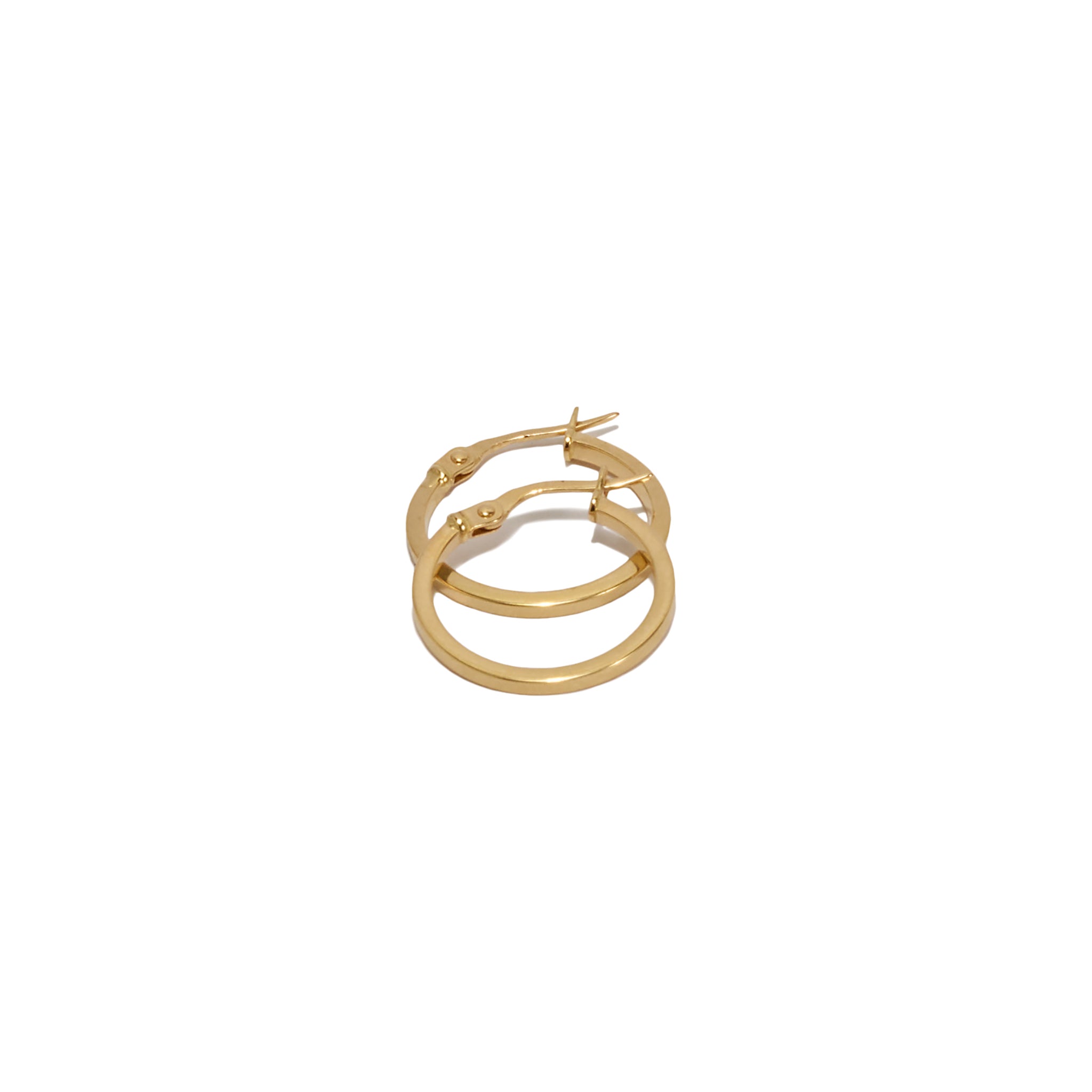 Flat Hoop Earrings - Abra Jewellery -