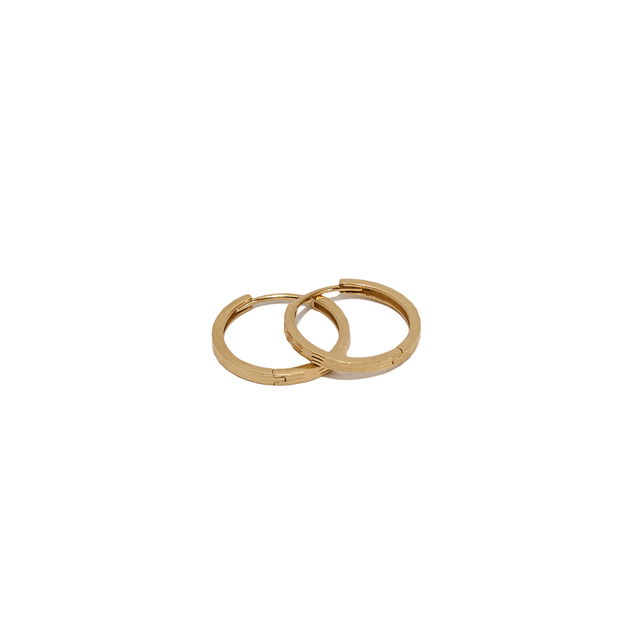 Flat Hoop Mini Earrings - Abra Jewellery -
