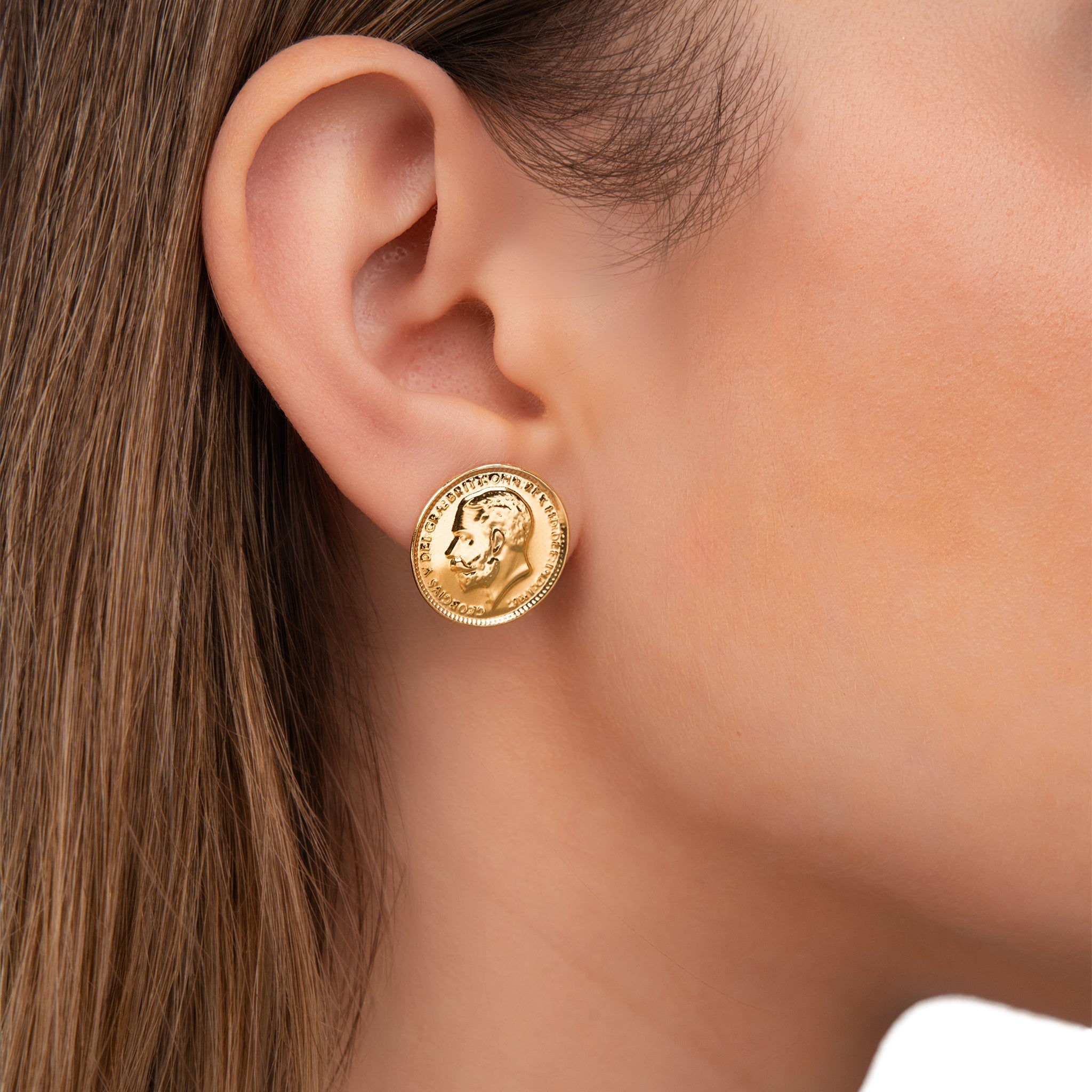 Lira Coin Earrings - Abra Jewellery - earrings