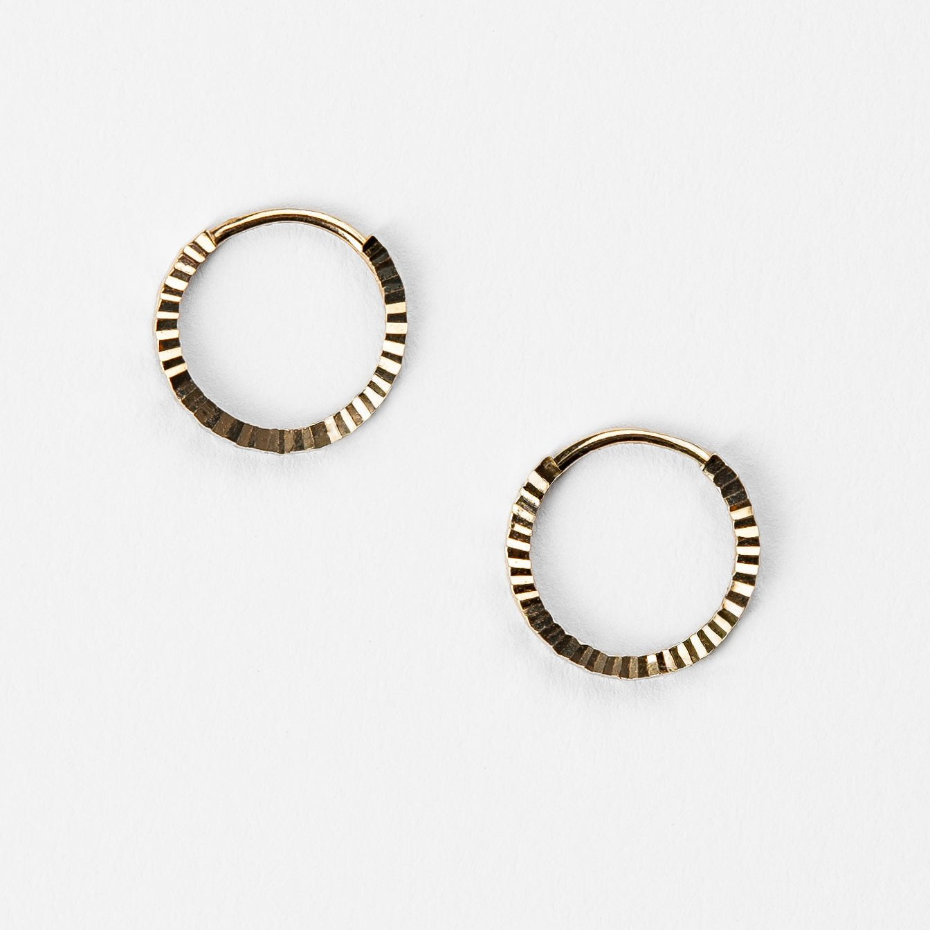 Lumi Huggie Hoop Earrings - Abra Jewellery - earrings