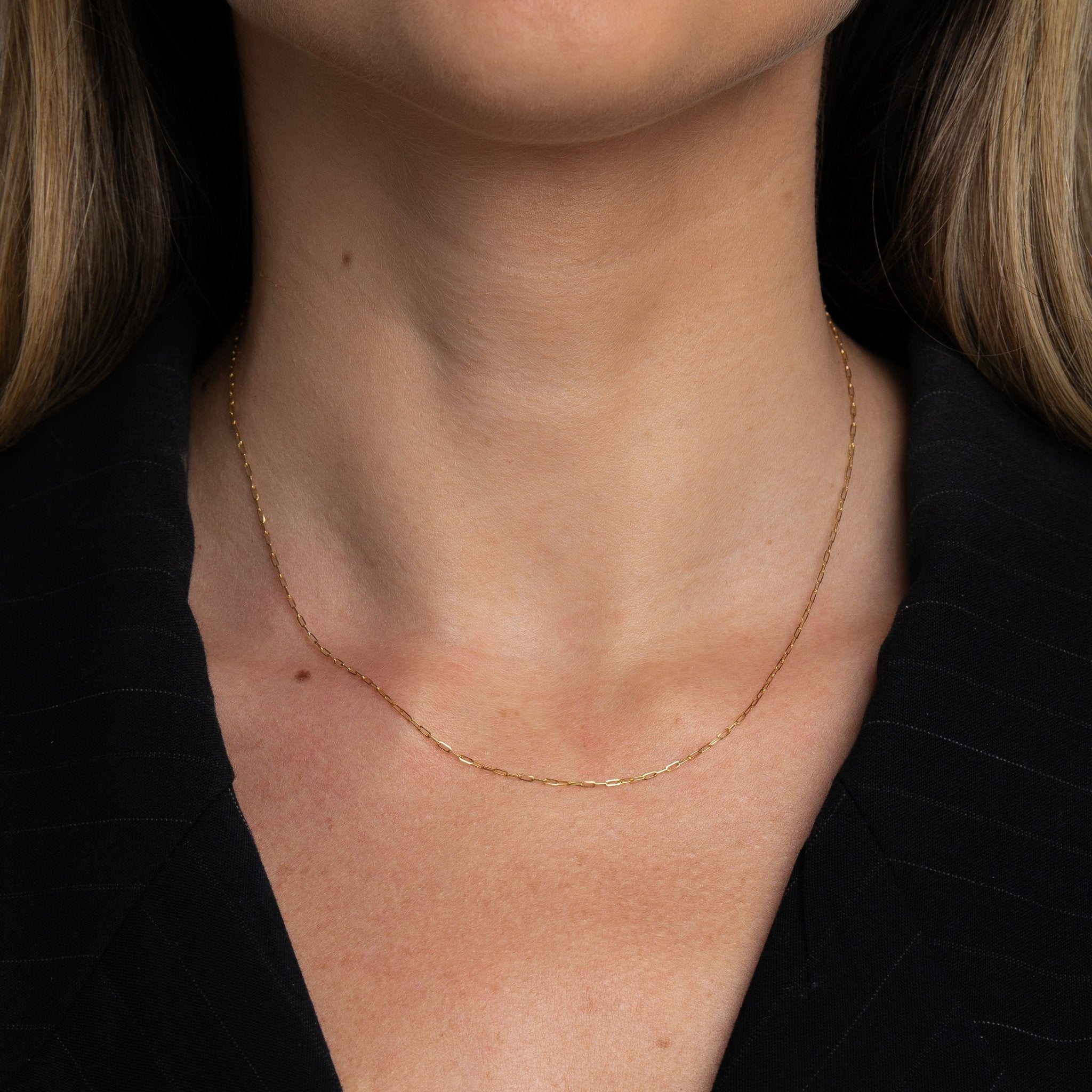Mini Paperclip Chain Necklace - Abra Jewellery - necklace