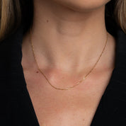 Mini Paperclip Chain Necklace - Abra Jewellery - necklace