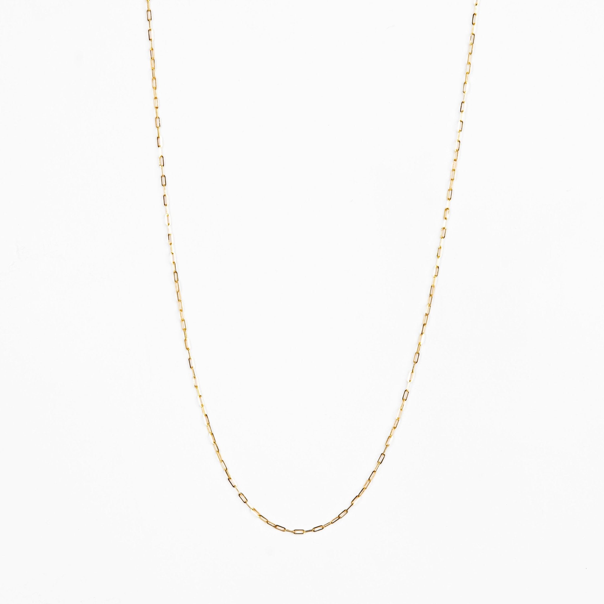 Mini Paperclip Chain Necklace - Abra Jewellery - necklace