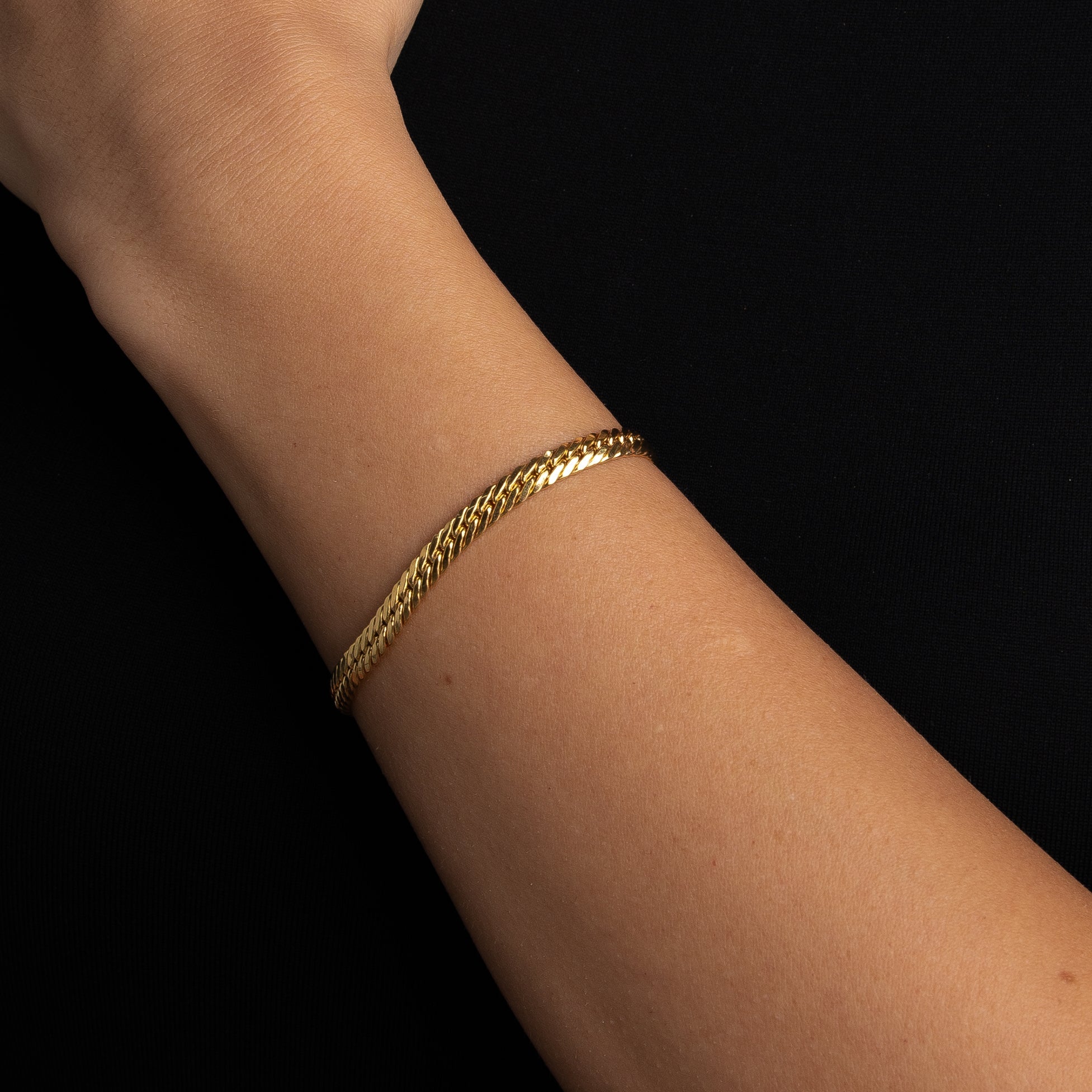 Slim Cobra Chain Bracelet - Abra Jewellery - bracelet