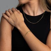 Slim Cobra Chain Bracelet - Abra Jewellery - bracelet