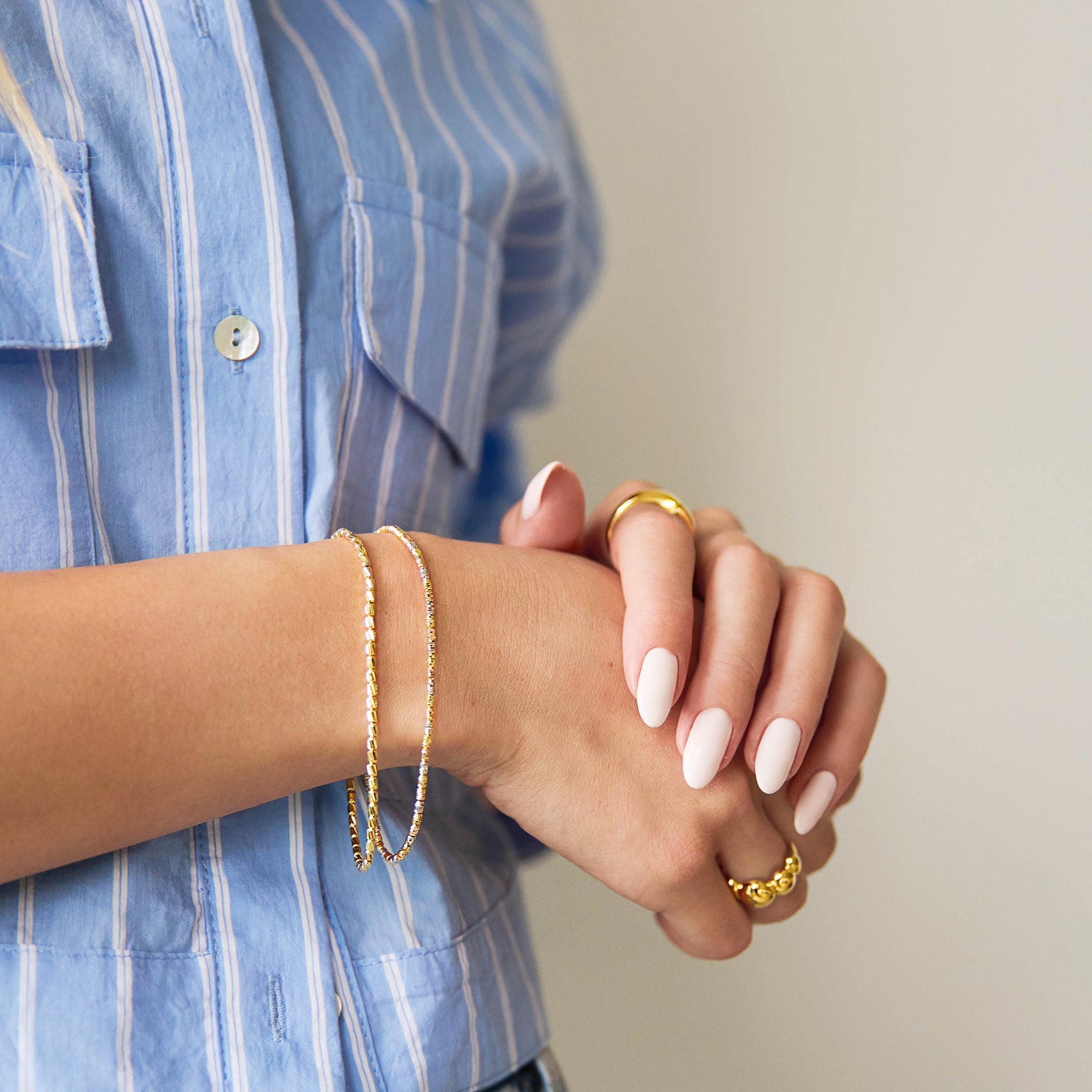 Tri Color Bead Bracelet - Abra Jewellery -