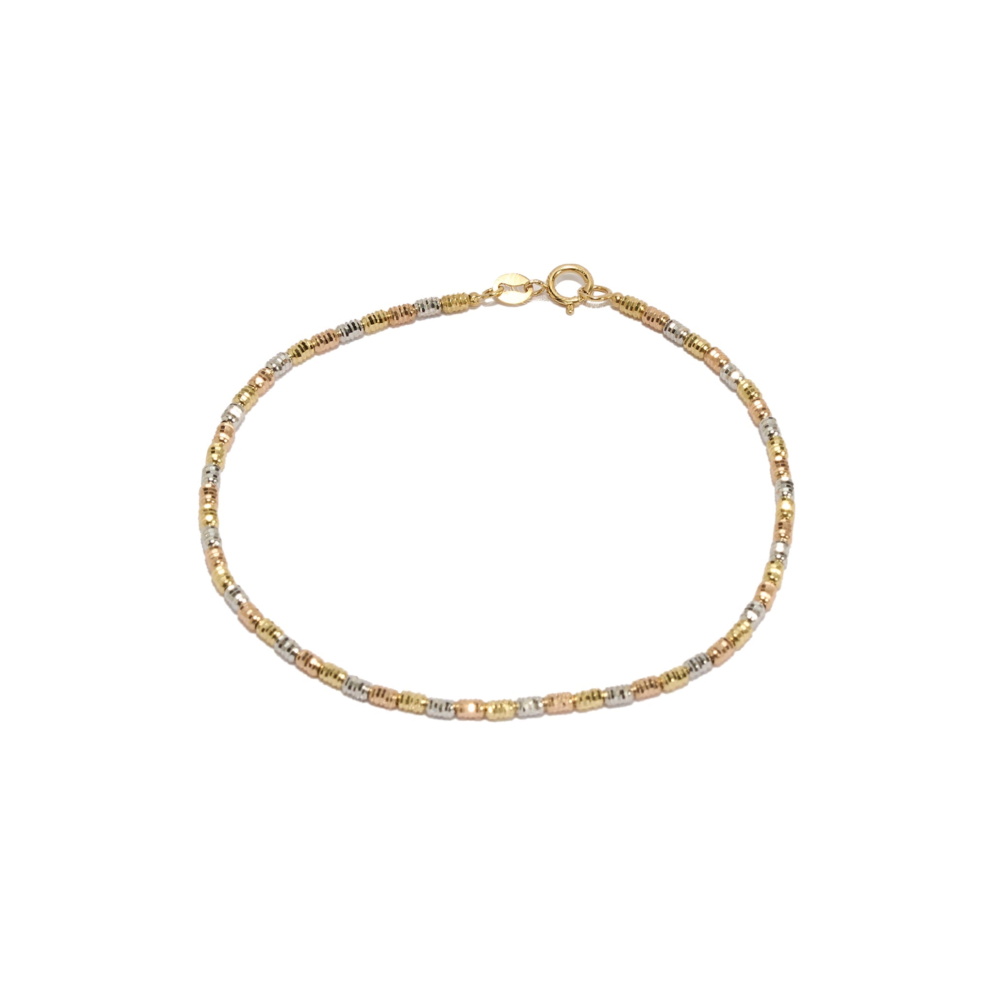 Tri Color Bead Bracelet - Abra Jewellery -