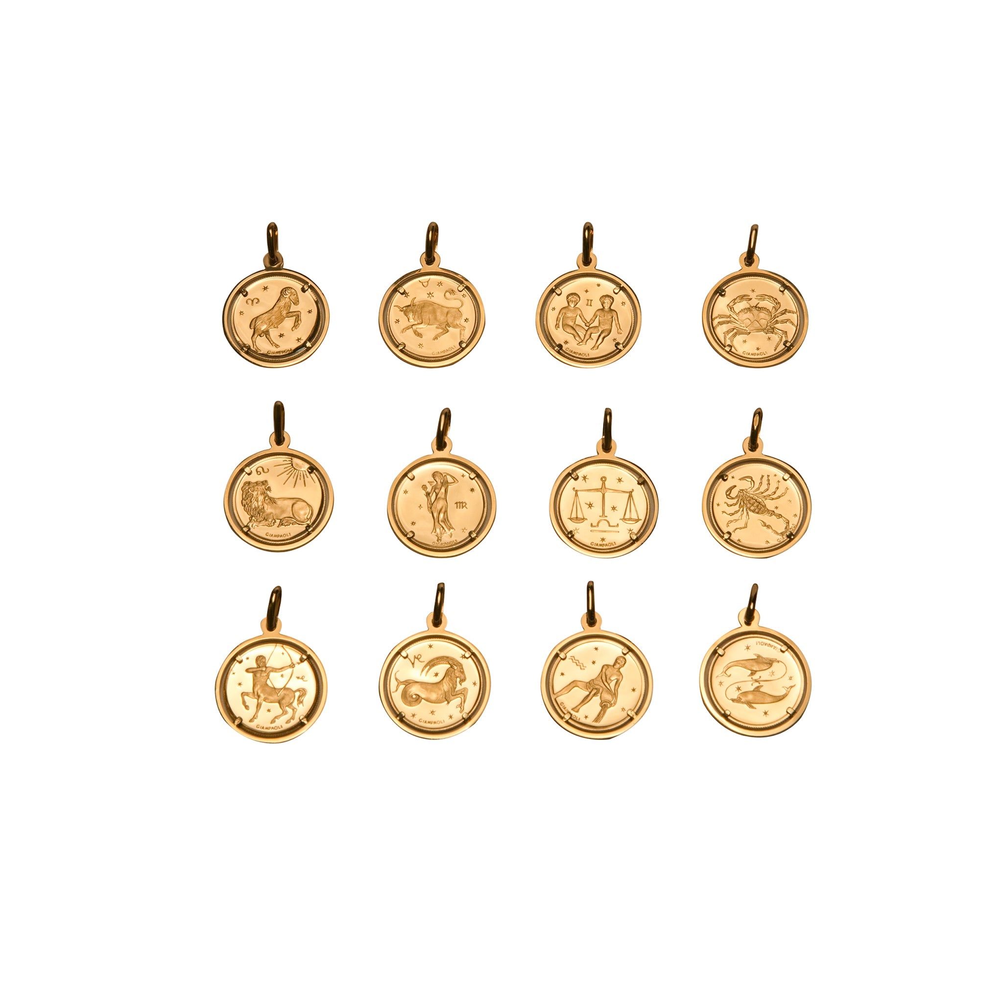 Zodiac Frame Pendant - Abra Jewellery - pendant