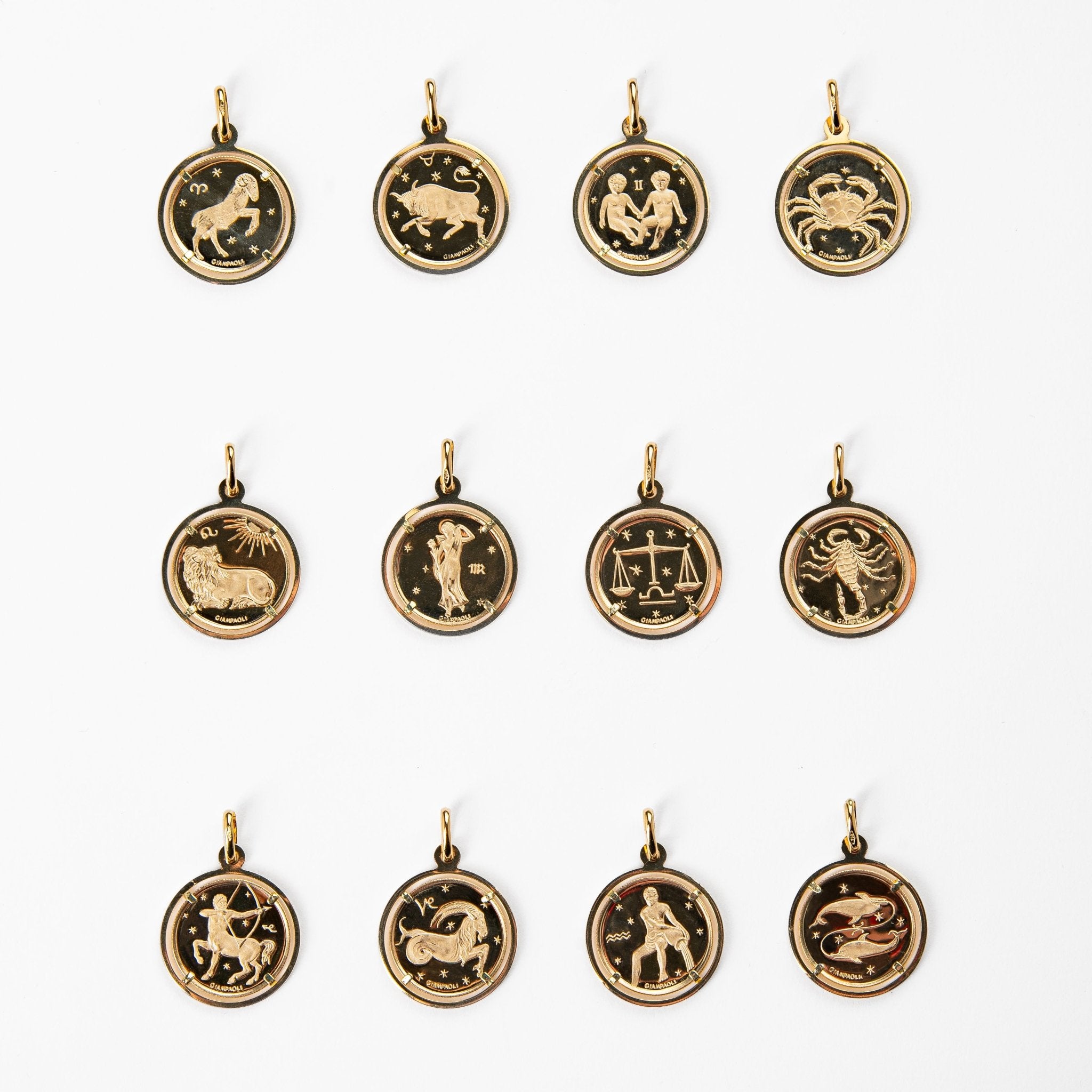Zodiac Frame Pendant - Abra Jewellery - pendant